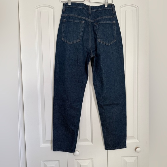 Mother Snacks High Waisted Twizzy Barrel Leg Ankle Jeans in Cold Brew size 27 - Picture 5 of 7